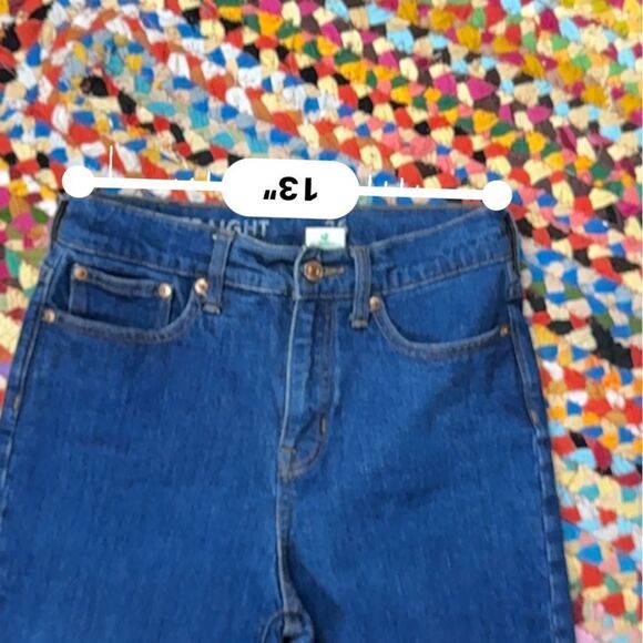 J crew Classic Straight blue jeans in 1996 semi stretch size 26- like new! - Picture 5 of 11